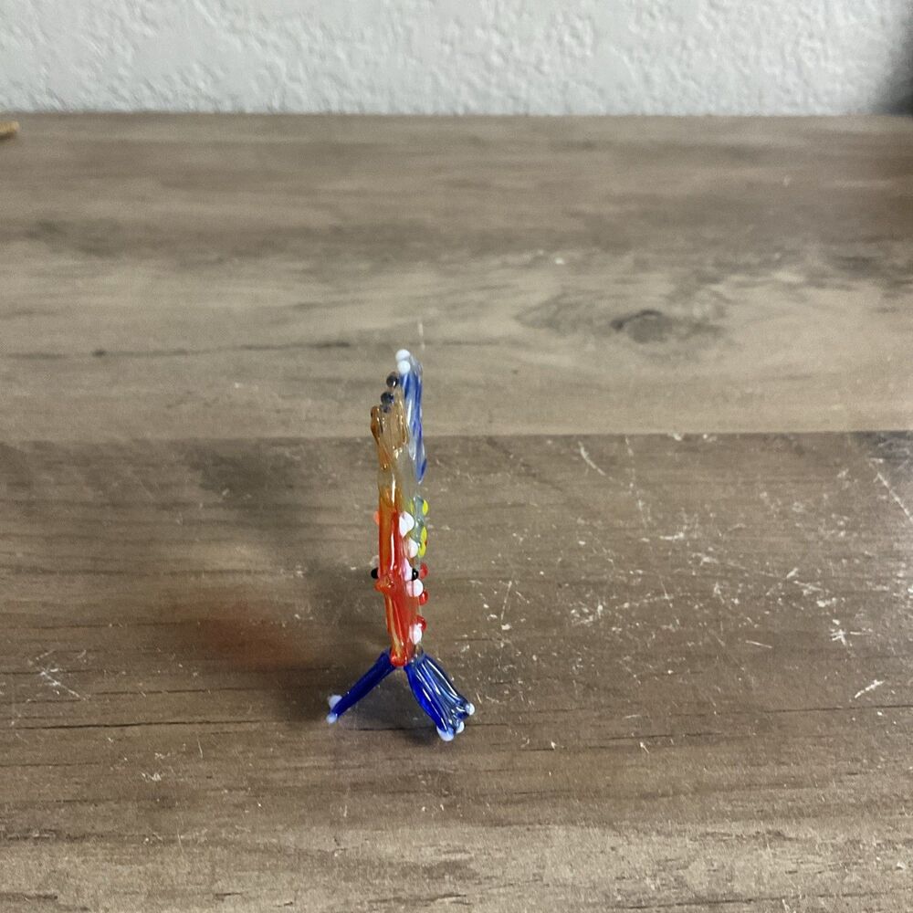 Fish Hand Blown Glass Miniature Figurines Crystal Sculpture - Picture 2 of 6